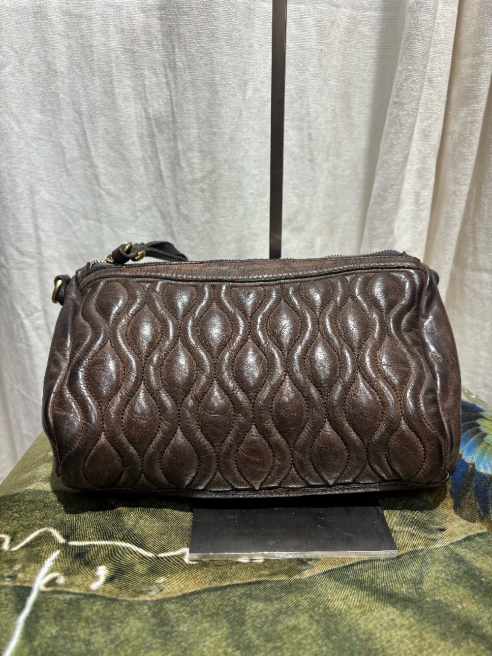 Campomaggi Leather Clutch in Grigio